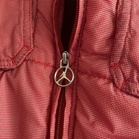 Jordan Red Grid Pattern Jacket - Picture 3 of 6